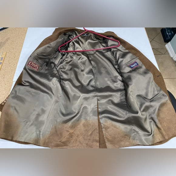 Ralph Lauren Chaps Mens Brown Blazer Measurements In Pics - Picture 8 of 13